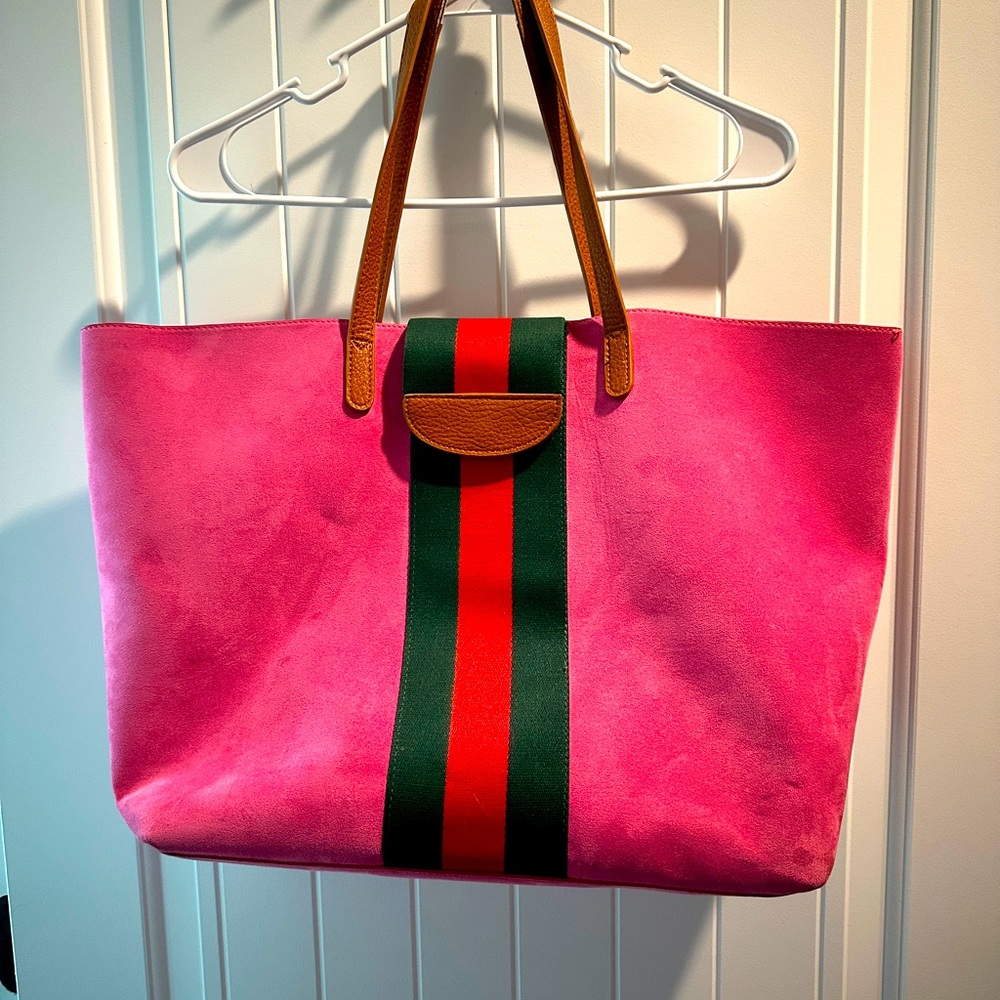 Hot pink suede Purse